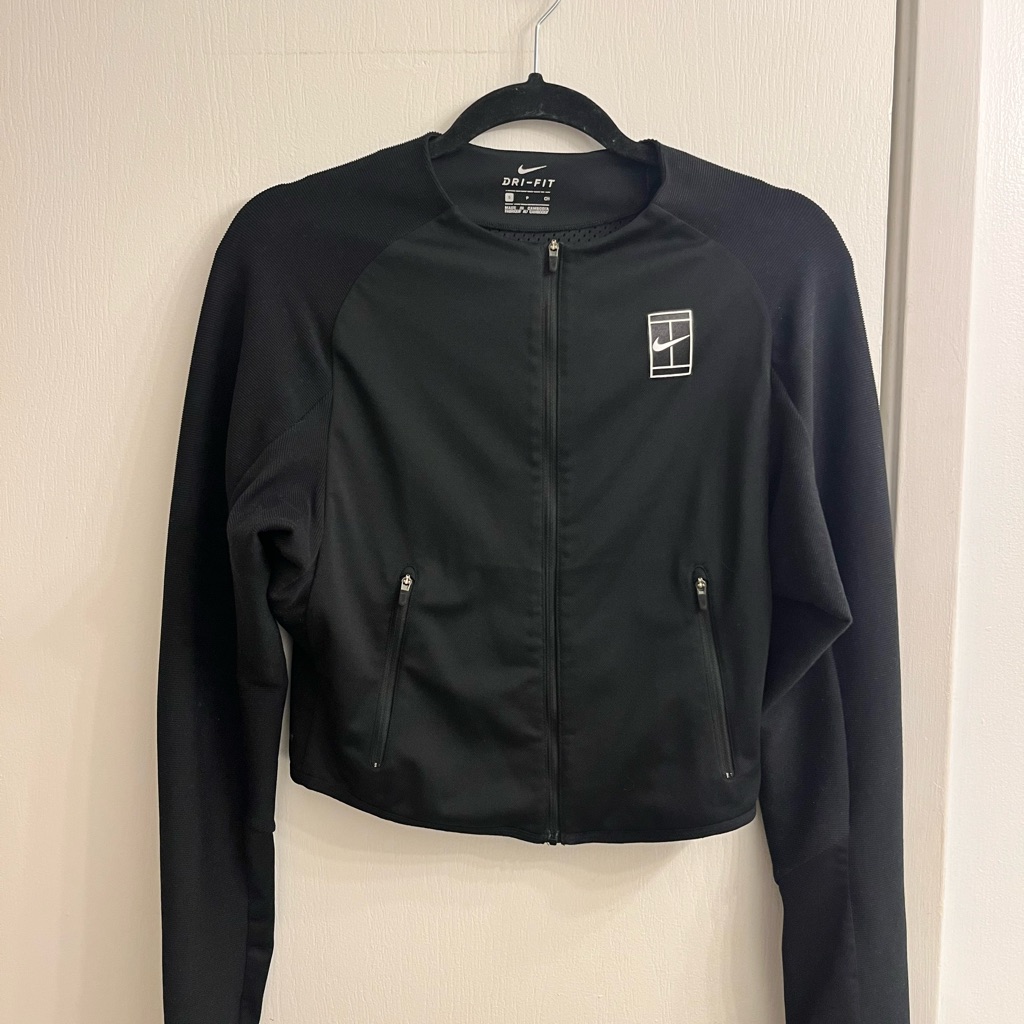 Black Nike Athletic Cropped Jacket